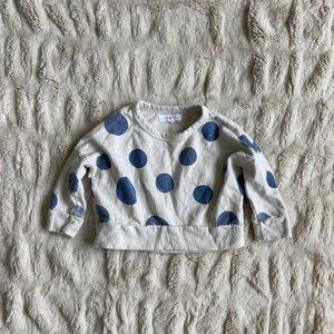 Tiny Giants Infant Girl Polka Dot Sweatshirt